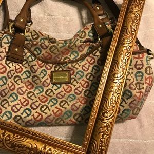 Multi-Color Logo Etienne Aigner Handbag